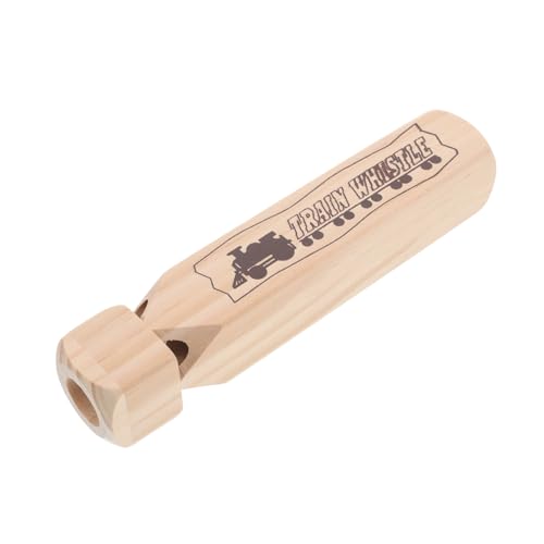 ERINGOGO Zugpfeife Orff Instrumente Pfeife Klangspielzeug musikalisches Rollenspiel Zughorn Kinderspielzeug Kinderpfeife Musikinstrumentenausrüstung Holz Khaki von ERINGOGO