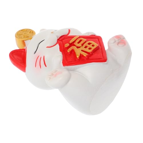 ERINGOGO glückliche Katzenverzierung Katze süße Katzenfiguren Katzenzeichen Katze büro Katzenschreiber - japanischer glücksbringer Glücksstatue, Katzenfiguren Harz ERINGOGO glückliche Katzenverzierung Katze süße Katzenfiguren Katzenzeichen Katze büro Katzenschreiber - japanischer glücksbringer Glücksstatue, Katzenfiguren Harz von ERINGOGO