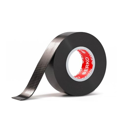 ERKO Selbstverschweißendes Isolierband Universal 5m x 19mm x 0.76mm Schwarz, Reparatur Klebeband für Rohre, Kabel, Werkzeug, Dichtungen Sanitär, elastisches Isolierband aus Gummi von ERKO