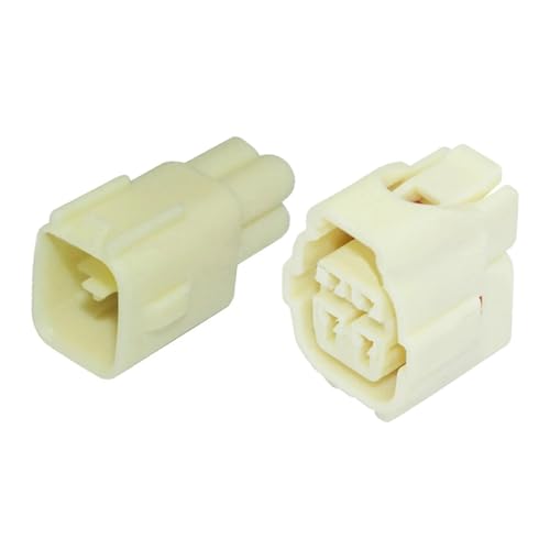 4-poliger Stecker for den hinteren Sauerstoffsensor, weißer Stecker mit Klemme DJ7043Y-2.2-11/21 4P (Color : Male female plug, Size : 5 Sets) von ERMUMLPC
