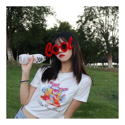 ERQIAO 1 Stück Neuheit lustige verrückte Sonnenbrille Sonnenbrille Zubehör Party Kostüm Karneval Party Brille Ereignis Dekoration Lieferungen (21) von ERQIAO