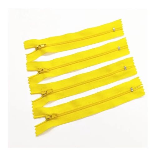 ERQIAO 10 Stück 3# 7,5 cm - 60 cm geschlossener Nylon-Spiralreißverschluss, geeignet für Kleidung, 20 Farben (3-stöckiger Schrank 2,45 cm, 10 Stück) von ERQIAO