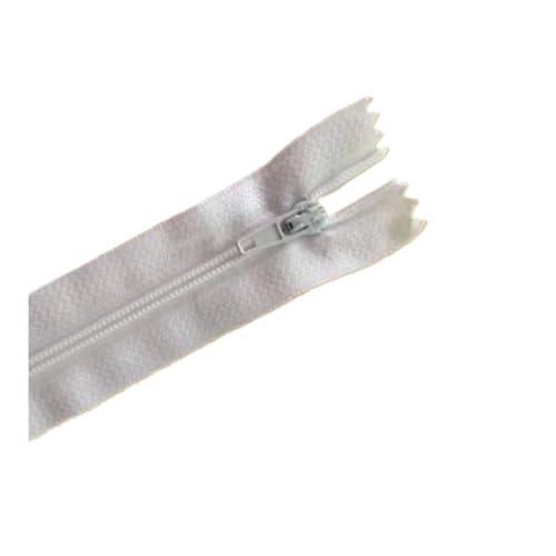 ERQIAO 10 Stück lange Nylon-Reißverschlüsse aus Kunststoff Nr. 3: 12 cm, 15 cm, 20 cm, 25 cm, 30 cm, 35 cm, 40 cm, 45 cm, 50 cm, 55 cm, 60 cm, zum Nähen von Taschen, Kleidungsstücken (weiße Zahl ERQIAO 10 Stück lange Nylon-Reißverschlüsse aus Kunststoff Nr. 3: 12 cm, 15 cm, 20 cm, 25 cm, 30 cm, 35 cm, 40 cm, 45 cm, 50 cm, 55 cm, 60 cm, zum Nähen von Taschen, Kleidungsstücken (weiße Zahl von ERQIAO