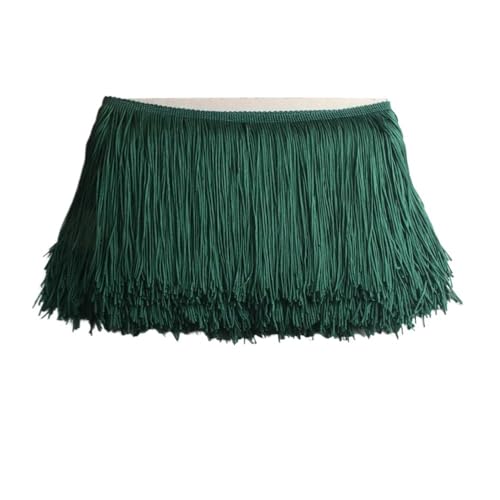 ERQIAO 10 cm lang, Fransen, Spitze, Abschlüsse, Schleifenband, Fransen, für Vorhänge, Kleider, Fransen, Nähen, Finish, Zubehör, Handwerk, 10 Meter, dunkelgrün ERQIAO 10 cm lang, Fransen, Spitze, Abschlüsse, Schleifenband, Fransen, für Vorhänge, Kleider, Fransen, Nähen, Finish, Zubehör, Handwerk, 10 Meter, dunkelgrün von ERQIAO