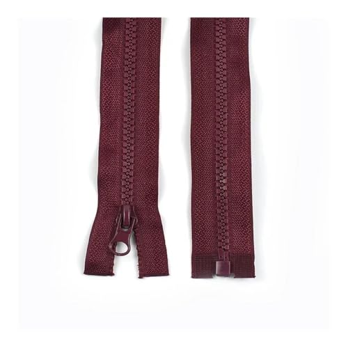 ERQIAO 3/5 Stück 40–120 cm 5# Harz-Reißverschluss zum Nähen, offene Reißverschlüsse, Verschluss, Tasche, Mantel, Kleidung, Reißverschluss, Reparaturset, DIY-Zubehör (179,70 cm, Nr. 5-5 Stück) von ERQIAO