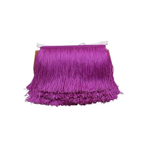 ERQIAO Fransenband aus Spitze, für Vorhänge, Kleider, Kleider, Nähen, Bekleidungszubehör (Fuchsia) von ERQIAO