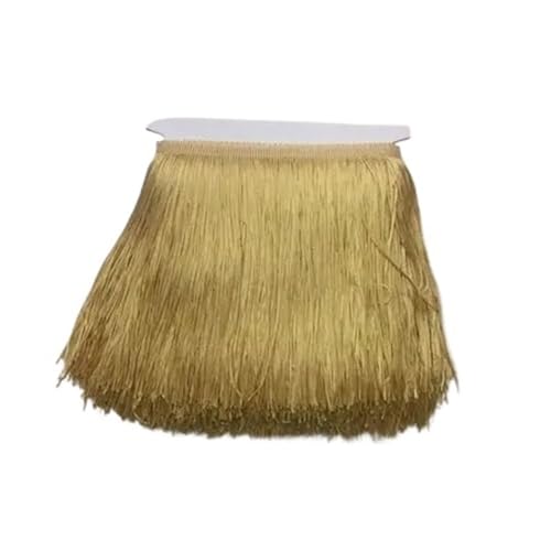 ERQIAO Fransenborte mit kurzen Quasten, 9 cm x 10 m, Spitze für selbstgemachte Vorhänge, Kleider, Nähfarben, Besätze, DIY-Zubehör (09) von ERQIAO