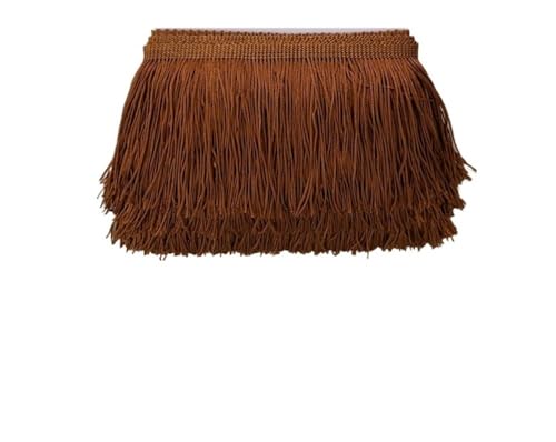 ERQIAO Fransenborte mit kurzen Quasten, 9 cm x 10 m, Spitze für selbstgemachte Vorhänge, Kleider, Nähfarben, Besätze, DIY-Zubehör (10) von ERQIAO