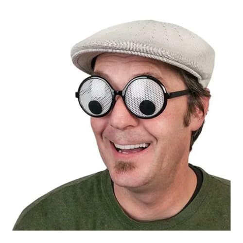 ERQIAO Lustige, verrückte Partykleid, Brille, Sonnenbrille, Neuheit, Kostüm, Party, Karneval, Brille, Event, Dekoration, Zubehör, Geschenk, Frauenversammlung (Roll Ihre Augen) von ERQIAO