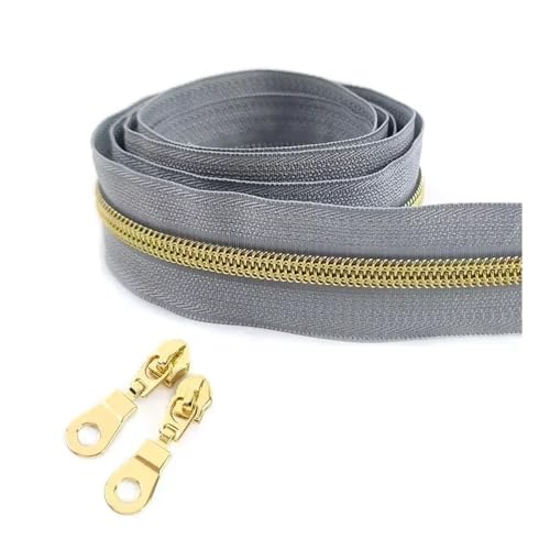 ERQIAO Nylon-Reißverschlussband, Meterware, 1–10 m, zum Nähen von Kleidertaschen, Reißverschluss, Schieberverschluss, Dekor, Reißverschlüsse, Reparaturset, DIY-Zubehör (transparent, 3 m, 3 Stück von ERQIAO