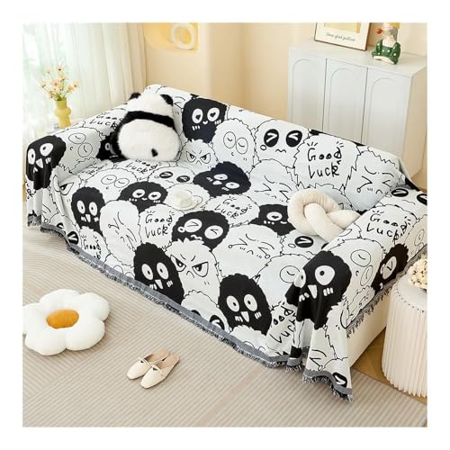 ERQIAO Sofahandtuch mit vollständiger Abdeckung, cremefarben, winddicht, Baumwollgarn, Campingdecke, Sofakissenbezug, für alle Jahreszeiten, universell einsetzbar (Sofabezug 40,6 x 45,7 cm) von ERQIAO