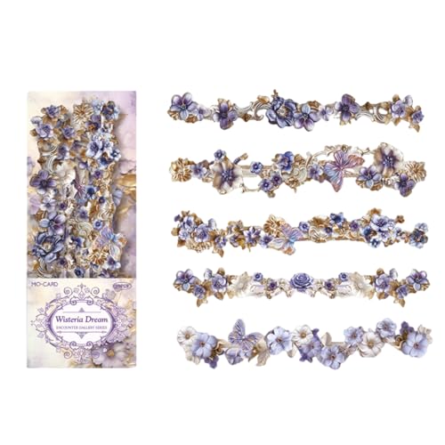 10 Stück Blumenrand-Aufkleber, Scrapbooking, dekorative Aufkleber für Scrapbooking, Planer, Tagebuch, Bilderrahmen, Kartenherstellung, Kunst 10 Stück Blumenrand-Aufkleber, Scrapbooking, dekorative Aufkleber für Scrapbooking, Planer, Tagebuch, Bilderrahmen, Kartenherstellung, Kunst von ERRORY