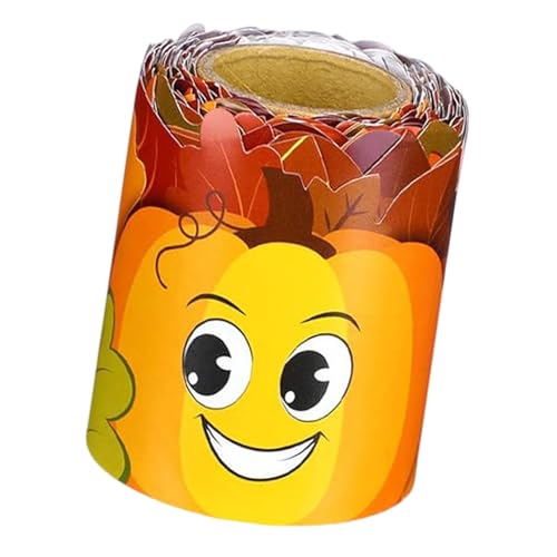 10 m Kürbisblatt Klassenzimmer Bordüren Thanksgiving Day Pinnwand Trim Dekorationen Herbst Brett Kürbis Blatt Dekorativer Aufkleber Herbst Bordüre Trim von ERRORY