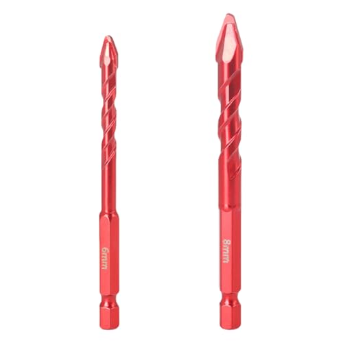2/3/4/5-teiliges Fliesen-Bit-Set, hohe Härte, Exzenterbohrer, gekrümmte Spitze, Exzenter, geneigt, versetztes Set von ERRORY