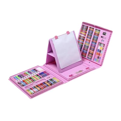 208-teiliges Kinder-Kunstzubehör inklusive Buntstift-Marker, Aquarellstift, Ölpastellkreide und Malzubehör, Klassenzimmer-Kunstbedarf 208-teiliges Kinder-Kunstzubehör inklusive Buntstift-Marker, Aquarellstift, Ölpastellkreide und Malzubehör, Klassenzimmer-Kunstbedarf von ERRORY