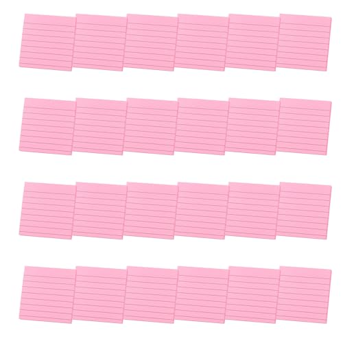 24 Stück linierte Haftnotizblöcke, buntes Schreibblock, Papier, liniert, Notizblöcke, Notizblöcke, Schulbedarf, liniert, buntes Geschenk von ERRORY