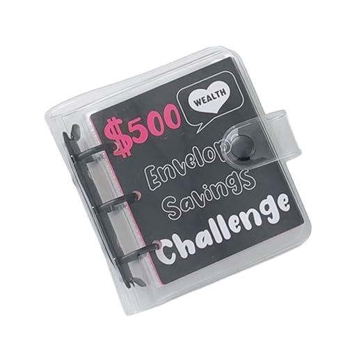 3 Ringe PVC Binder Covers Budget Planner 25 Pocket Währung Album Banknoten Geldhalter Rechnung Gedenkgeld Halter Sparen Herausforderung Heft von ERRORY