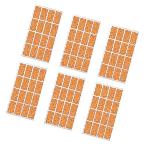 36/96/132 Stück Korkholz Namensaufkleber Korkholz Namensaufkleber Klebeaufkleber Kleidung Etiketten zum Beschriften aufklebbare Notizen von ERRORY