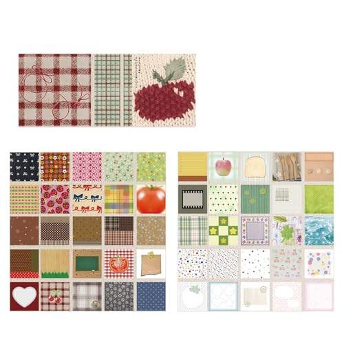 50 Blatt Notizpapier Scrapbooking Papier Haftnotizen Memo Pad Erinnerungen auf Notizbuch Journal Scrapbooking Klebezettel für Scrapbook von ERRORY