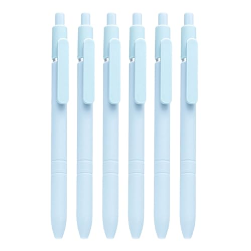 6 x Business-Stift mit Stiftclip, einziehbarer Kugelschreiber, nachfüllbar, für Büro, Hotel, Gäste, Anmeldung im Büro von ERRORY