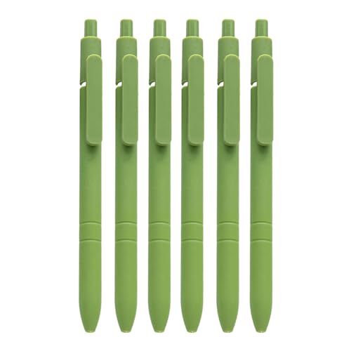 6 x Business-Stift mit Stiftclip, einziehbarer Kugelschreiber, nachfüllbar, für Büro, Hotel, Gäste, Anmeldung im Büro von ERRORY