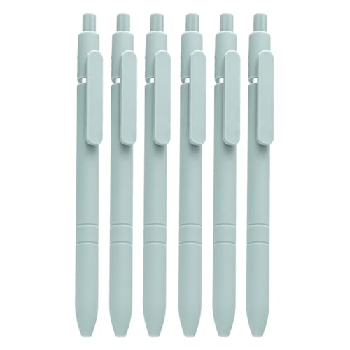 6 x Business-Stift mit Stiftclip, einziehbarer Kugelschreiber, nachfüllbar, für Büro, Hotel, Gäste, Anmeldung im Büro von ERRORY