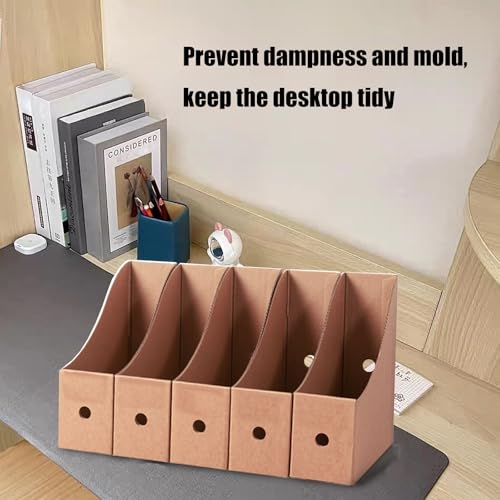 8 Stück Aktenhalter Pappbox Aktenordner Box Dokumenten-Organizer Schreibtisch Organizer Zeitschriftenständer für Schule Büro von ERRORY
