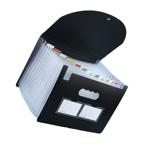 A 4 Akkordeons Tasche 13/25 Taschen Dokumentenmappe Aktenordner Dokumenten-Organizer Quittungshalter für Büro von ERRORY