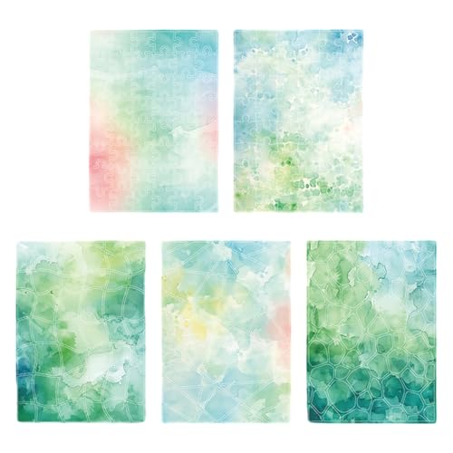 Ästhetische Aquarell-Aufkleber, entfernbare Papieraufkleber für Scrapbooking, Journaling, Telefon, Fotoalbum, Gitarre, Verpackung, wiederverwendbar, 5 Stück Ästhetische Aquarell-Aufkleber, entfernbare Papieraufkleber für Scrapbooking, Journaling, Telefon, Fotoalbum, Gitarre, Verpackung, wiederverwendbar, 5 Stück von ERRORY