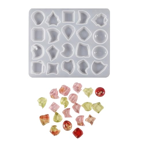 Anpassbare Harz-Silikonformen für Schmuck, künstlerisches Zubehör, Silikon-Set für Harz-Edelsteine, Anhänger, Basteln, hohe Temperaturbeständigkeit von ERRORY