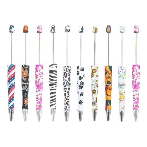 Beadable Kugelschreiber, 10 Stück, Perlenstift, Kinder, Studenten, Büro, Schulbedarf, Tinten, Perlen, Geschenk, Perlenkugelschreiber von ERRORY