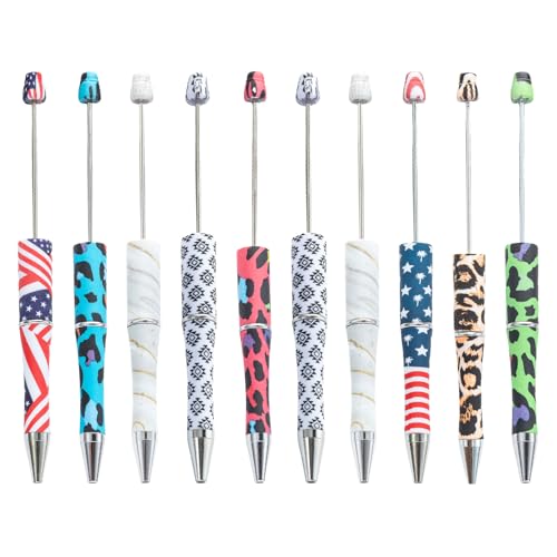 Beadable Kugelschreiber, 10 Stück, Perlenstift, Kinder, Studenten, Büro, Schule, Zubehör, Tinten, Perlen, Geschenk, Perlenkugelschreiber von ERRORY