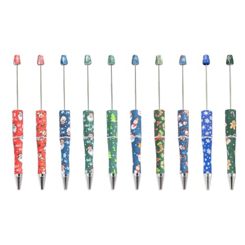Beadable Kugelschreiber, 10 Stück, Perlenstift, Kinder, Studenten, Büro, Schule, Zubehör, Tinten, Perlen, Geschenk, Perlenkugelschreiber von ERRORY