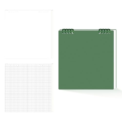 Binder-Notizbuch, nachfüllbar, 10 Löcher, vorgelocht, Tagebuch, Notizbuch, 120 Seiten, gerastert, für Notizen, Planung, Journaling, nachfüllbar von ERRORY