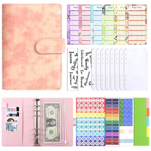 Budget Planner A 6 Budget Binder Ringe Binder Finanzplaner mit Geldumschlägen Blätter Etikett Geld Organizer von ERRORY