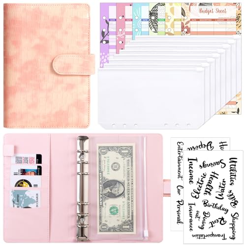 Budget Planner A 6 Budget Binder Ringe Binder Finanzplaner mit Geldumschlägen Blätter Etikett Geld Organizer von ERRORY