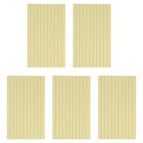 Buntes Karteikarten-Notizpapier, 250 Blatt, liniert, 7,6 x 12,7 cm, kleine linierte Notizkarten zum Schreiben, Tagebuch, liniert, Lernkarten für Studenten Buntes Karteikarten-Notizpapier, 250 Blatt, liniert, 7,6 x 12,7 cm, kleine linierte Notizkarten zum Schreiben, Tagebuch, liniert, Lernkarten für Studenten von ERRORY