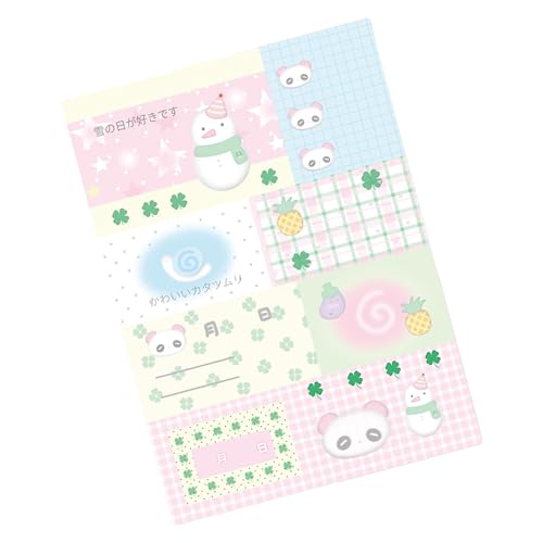 Cartoon-Notizpapier, 50 Blatt, Scrapbooking, dekoratives Papier, Neuheit, Notizblöcke, Notizblock zum Schreiben, Notizen, Journaling, tragbare Notizblöcke von ERRORY