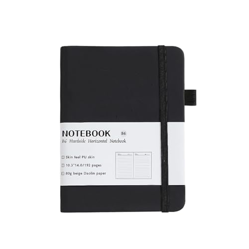 ERRORY Hardcover-Leder-Notizbuch, 192 Seiten, breit liniert, kleines Papier, Notizblöcke zum Schreiben, 140 x 100 mm ERRORY Hardcover-Leder-Notizbuch, 192 Seiten, breit liniert, kleines Papier, Notizblöcke zum Schreiben, 140 x 100 mm von ERRORY