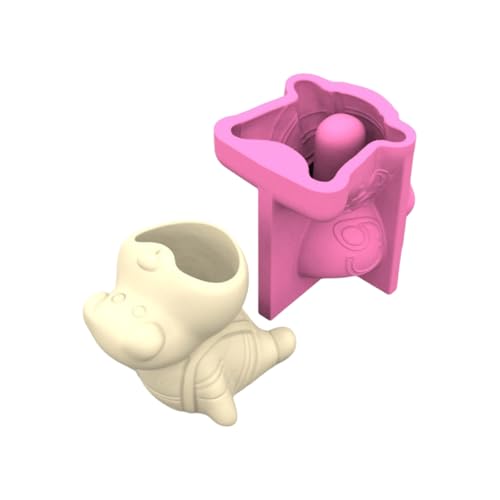 Epoxidharz-Silikon-Vasen-Formen, Cartoon-Tierform, Blumentöpfe, Form für Handarbeit, Vase, Stifthalter, handgefertigt, Epoxidharz, Bastelform von ERRORY