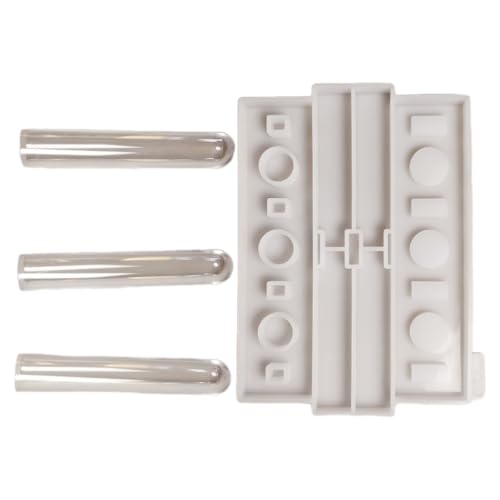 Epoxidharz-Vasenherstellungs-Set, Silikonform mit 3 Glas-Reagenzgläsern für Hydrokultur, Blumenhalter, Schmuckherstellung, Werkzeug, Hydrokultur-Reagenzgläser von ERRORY