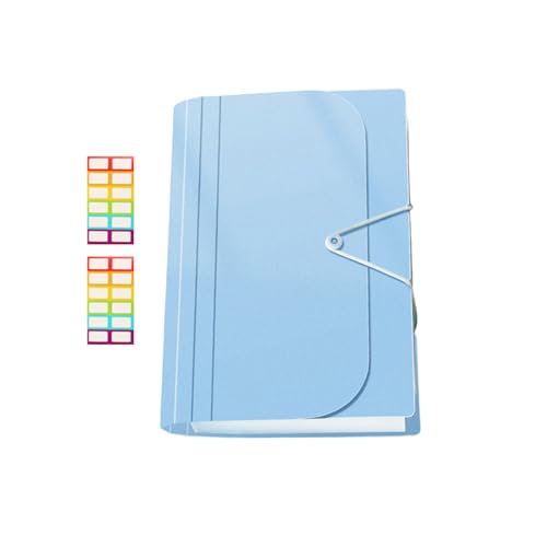 Fächermappe, 13 Fächer, Dokumentenhalter, 13 Fächer, erweiterbare Quittungsmappe für Schule, Büro, Stifthalter von ERRORY
