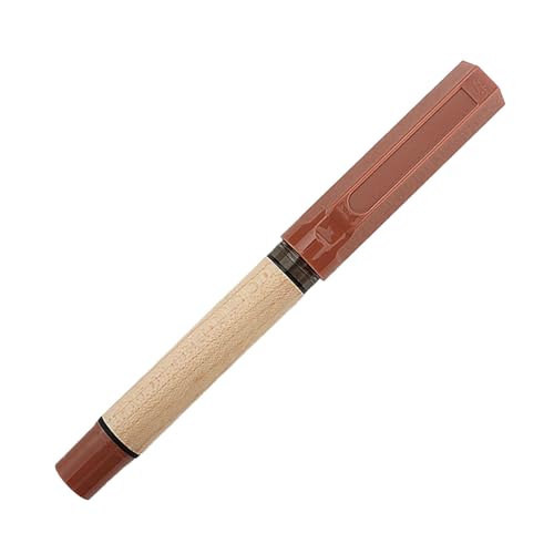 Füllfederhalter aus Holz mit 0,38 mm Spitze, ergonomischer Griff für Anfänger, Schreiben, Journaling, große Tinte, Konverter, Füllfederhalter, Studenten von ERRORY