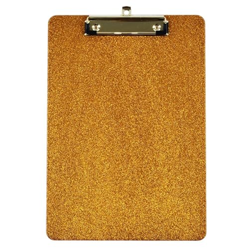 Glitzerndes Acryl-Klemmbrett, Dokumenten-Organizer, Schreibtafel mit Metallclip, einziehbarer Haken zum Aufhängen, für Büro, Schule, Acryl-Klemmbrett Glitzerndes Acryl-Klemmbrett, Dokumenten-Organizer, Schreibtafel mit Metallclip, einziehbarer Haken zum Aufhängen, für Büro, Schule, Acryl-Klemmbrett von ERRORY