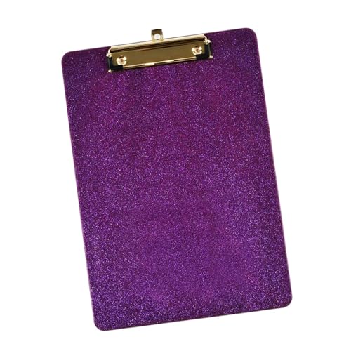Glitzerndes Acryl-Klemmbrett, Dokumenten-Organizer, Schreibtafel mit Metallclip, einziehbarer Haken zum Aufhängen, für Büro, Schule, Acryl-Klemmbrett Glitzerndes Acryl-Klemmbrett, Dokumenten-Organizer, Schreibtafel mit Metallclip, einziehbarer Haken zum Aufhängen, für Büro, Schule, Acryl-Klemmbrett von ERRORY