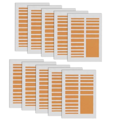 Größenversteller für lose, transparente, unsichtbare Größenreduzierer, Schmuckschutz, Größenverstellung, breit, 6 Größen, Messwerkzeug, 10 Stück von ERRORY
