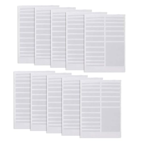 Größenversteller für lose, transparente, unsichtbare Größenreduzierer, Schmuckschutz, Größenverstellung, breit, 6 Größen, Messwerkzeug, 10 Stück von ERRORY