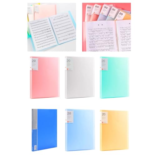 Große Kapazität, Aktenordner, Präsentationsmappe, 4 Papier-Organizer, 80 Seiten, Dokumententasche, Aktenaufbewahrung, Organizer Große Kapazität, Aktenordner, Präsentationsmappe, 4 Papier-Organizer, 80 Seiten, Dokumententasche, Aktenaufbewahrung, Organizer von ERRORY