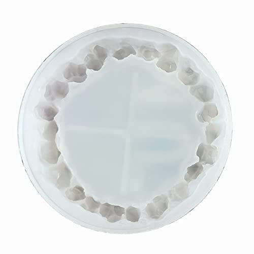 Harzformen, Kristall-Cluster-Silikonform, Epoxidharz, zur Herstellung von Tassen, Matten, Heimdekoration, für Tablett, Schmuckform zum Gießen von ERRORY