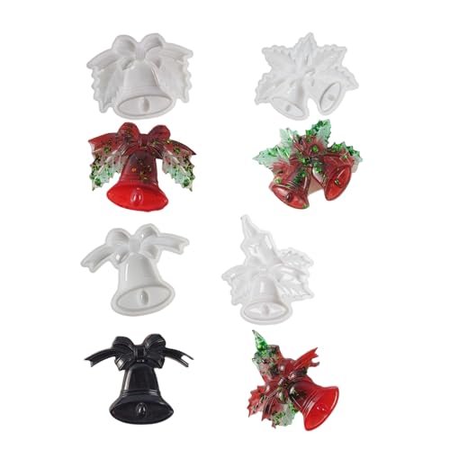 Hochtemperaturbeständige, flexible Silikon-Weihnachtsglocken-Form, Zubehör für Kristall, Epoxidharz, Bastelbedarf, für den täglichen Gebrauch, Dekorationsset von ERRORY
